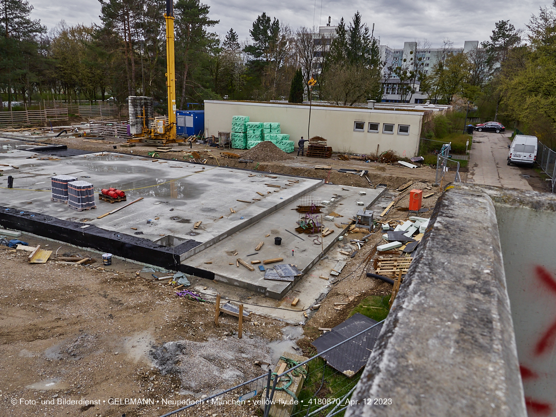 12.04.2023 - Baustelle Haus für Kinder in Neuperlach